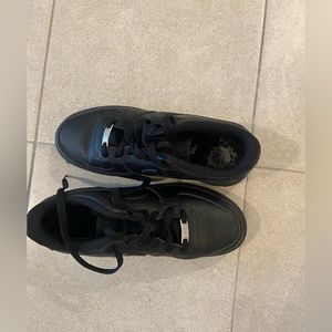 Black Nike AirForce Size 5.5Y or 7.5 Women